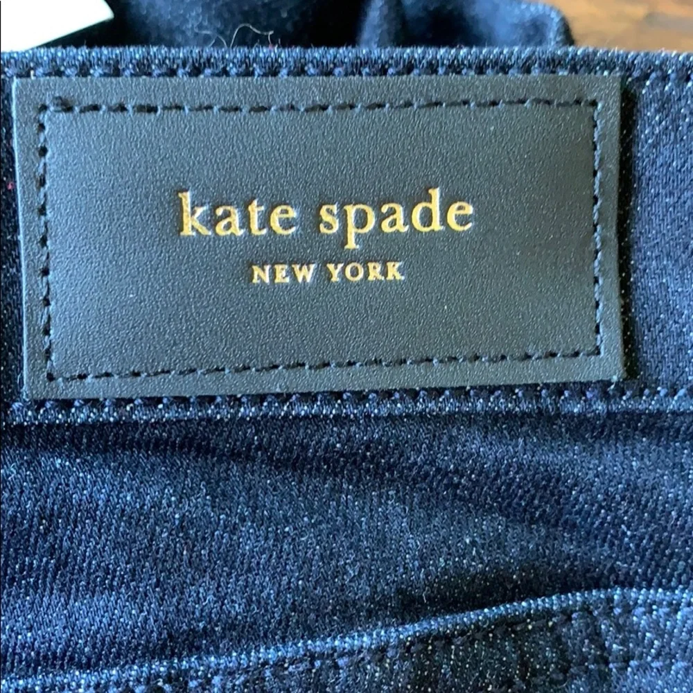 NEW Kate Spade dark cuffed denim jeans size 24